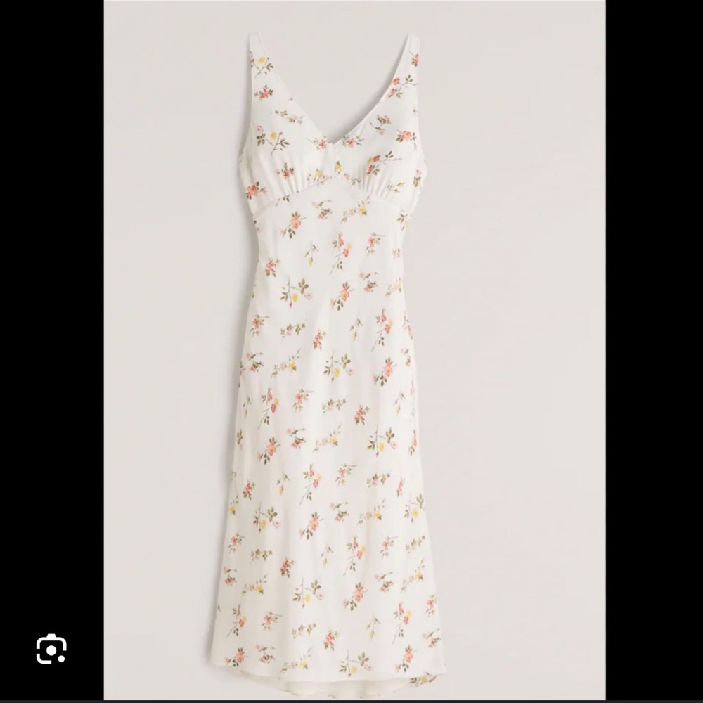 Abercrombie Faux Silk Midi Dress